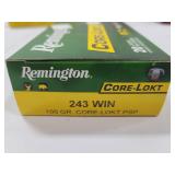 20 RDS REMINGTON CORE-LOKT 243 WIN AMMO 100 GRAIN
