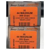 40 RDS HSM BEARLOAD 44 MAGNUM 305 GRAIN