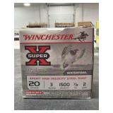 25 RDS WINCHESTER 20 GA STEEL SHOT 3" - 7/8 OZ