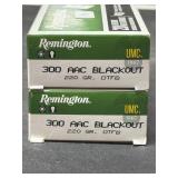 40 RDS REMINGTON 300 AAC BLACKOUT AMMO 220 GRAIN