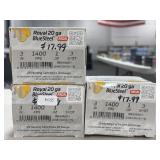 75 RDS RIO 20 GA SHOT SHELLS 3" - 1 OZ - 3 SHOT
