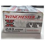 20 RDS WINCHESTER 243 WSSM AMMO 100 GRAIN