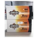 200 RDS ARMSCOR 38 SPL AMMO 158 GRAIN FMJ
