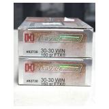 40 RDS HORNADY 30-30 WIN AMMO 160 GRAIN FTX