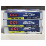 30 RDS CCI 9mm LUGER SHOT SHELLS 53 GRAIN #12 SHOT