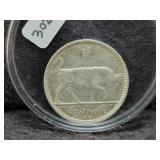 1939 IRELAND REPUBLIC 1 SCHILLING COIN 75%