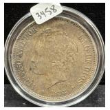 1892 SPAIN 5 PESETA COIN