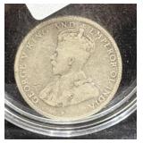 1911 BRITISH HONDURAS 25 CENTAVOS COIN -