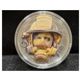 2021 "REAL HEROES - FIREFIGHTER" 3 OZ SILVER -