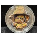 2021 "REAL HEROES - FIREFIGHTER" 3 OZ SILVER -