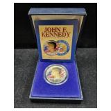 1964 COLORIZED KENNEDY HALF DOLLAR W/