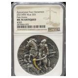 APOCALYPSE FOUR HORSEMEN "PALE HORSE" 2 OZ .999