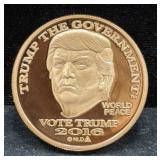2016 1 OZ COPPER TRUMP DOLLAR