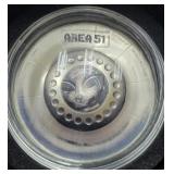 2020 PALAU "GREAT CONSPIRACIES - AREA 51" 2 OZ