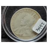 1911 CANADA 50 CENT COIN - 92.5% SILVER -