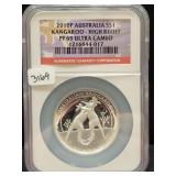 2010-P AUSTRAILIA SILVER DOLLAR - KANGAROO -