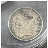 1889 STRAITS SETTLEMENTS 10 CENT COIN -