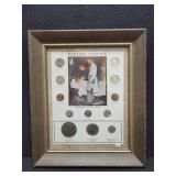 WAR TIME COINAGE FRAMED SET - THE KENNEDY MINT