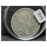 1835 INIDA ONE RUPEE COIN - 91.7 % SILVER -