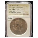 2021 FRANCE SILVER 25 EURO "WASHINGTON BEFORE