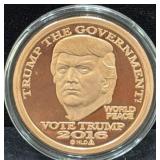 2016 TRUMP PROOF DOLLAR - 1 OZ COPPER ROUND