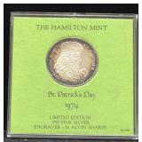 1974 HAMILTON MINT ST. PATRICK