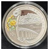 BEIJING 2008 OLYMPIC 10 YUAN COIN - 1 OZ PROOF