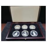 (6) STERLING SILVER RUSSIAN COINS - EACH COIN...
