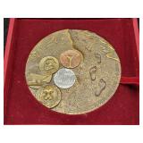 2012 COMMEMORATIVE BRASS MEDAL OF SHANGHAI -