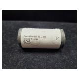 $25 BANK ROLL OF RONALD REAGAN PRESIDENTIAL