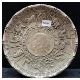 CHINESE NEW YEAR CALENDAR PIN DISH 90% SILVER