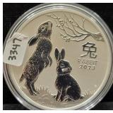 2023 AUSTRAILIAN YEAR OF THE RABBIT REV PROOF 1 OZ