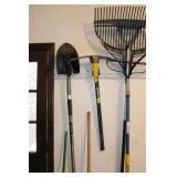 SELECTION OF YARD TOOLS