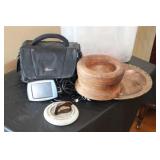 TOTE, GARMIN, SILVER PLATE TRAY ETC