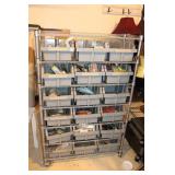 ROLLING SHELF CART WITH ELECTRICAL ETC