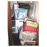 OFFICE SUPPLES & MORE IN CLOSET