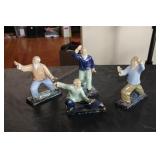 (4) CHINESE SHIWAN GLAZED POTTERY PCS