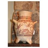 SOUTHWEST POLYCHROMED TRIPOD JAR