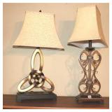 TWO TABLE LAMPS