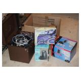 MOTION ACTIVATED FLOOD LIGHT, CABLES ETC