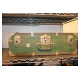 GREEN METAL STORAGE CASE