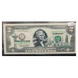 SERIES 2003-A WASHINGTON $2 NOTE - NO COA