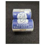 2009-P&D BANK ROLL KENNEDY HALF-DOLLARS -