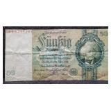 1934 GERMANY 50 MARKS NOTE