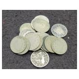(18) ASSORTED LIBERTY "V" NICKELS