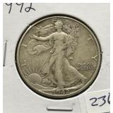 1942 WALKING LIBERTY HALF DOLLAR