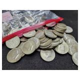 (50) 40% SILVER KENNEDY HALF DOLLARS