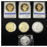(7) REPLICA/COPY COINS