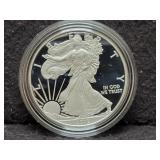 2012-W PROOF SILVER EAGLE W/ BOX & COA