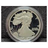 1988-S PROOF SILVER EAGLE W/ BOX & COA